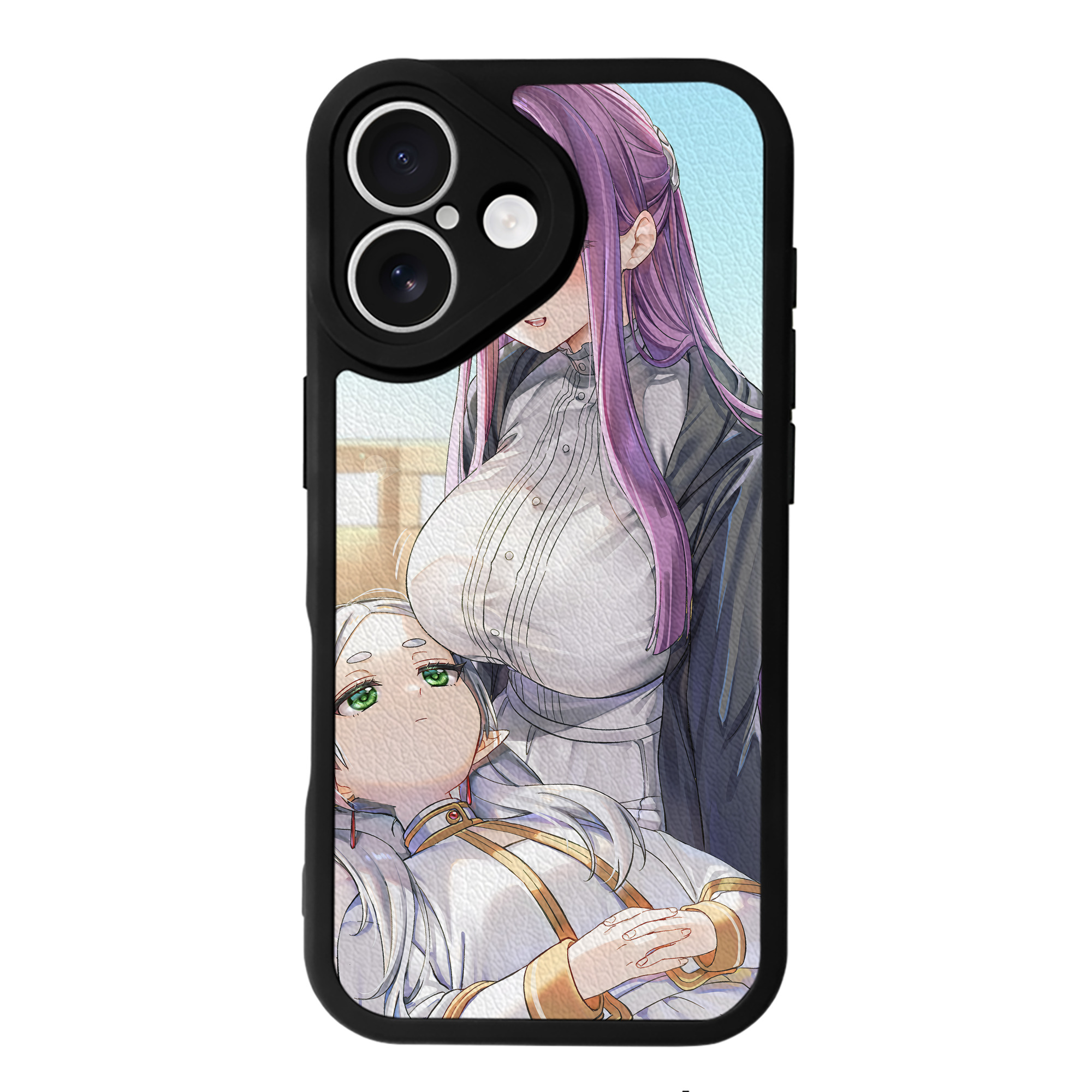 （画像用） 葬送のフリーレン Frieren 【iPhone 16シリーズ対応】シリコンスマホケース（レザー調） 材質：シリコン